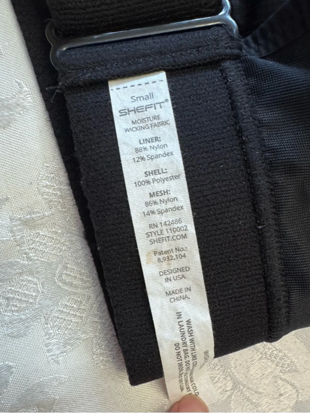 SHEFIT Ultimate Sports Bra Size‎ Small Black Front Zip High Support Wireless